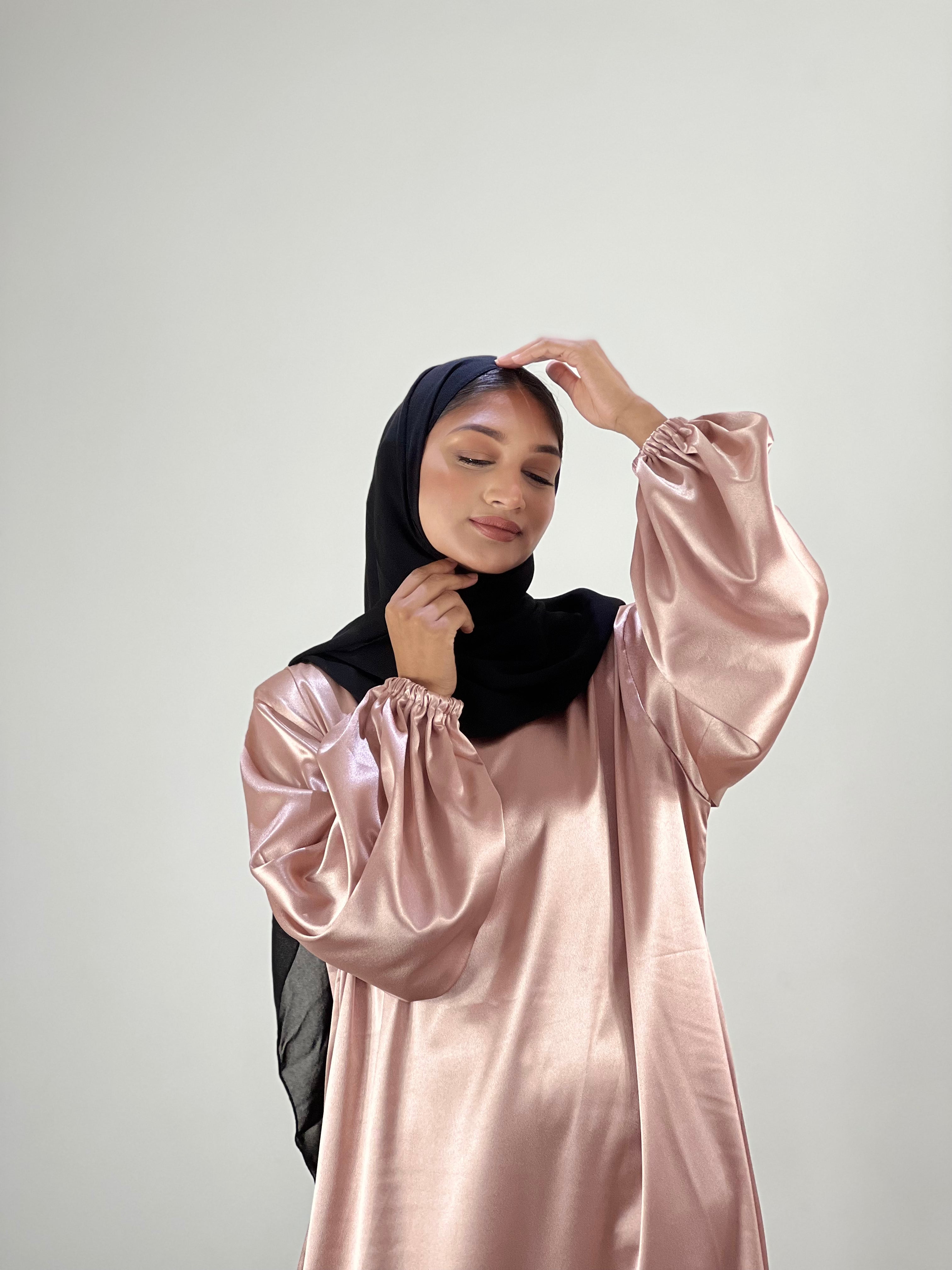 Puff satin closed Abaya collection JanCollection